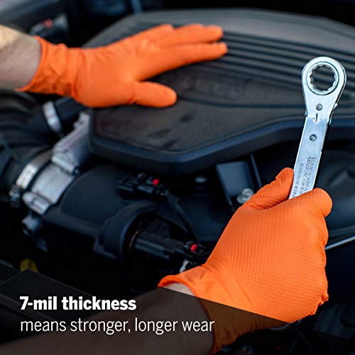 Tiger Grip Orange Nitrile Gloves