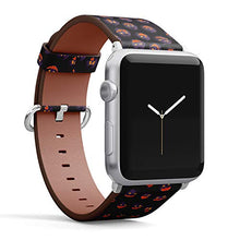 Load image into Gallery viewer, S-Type iWatch Leather Strap Printing Wristbands for Apple Watch 4/3/2/1 Sport Series (42mm) - Halloween Pumpkin Pattern
