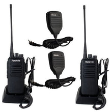 Load image into Gallery viewer, Retevis RT1 10W UHF Rechargeable Two-Way Radio 70CM 16CH VOX Scrambler Handheld Transceiver with Earpiece and Speaker Mic (2 Pack)
