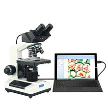 Load image into Gallery viewer, OMAX 40X-2000X Digital Binocular Compound Microscope with Built-in 3.0MP USB Camera and Kohler Transmitted Illumination System
