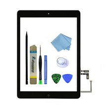 Load image into Gallery viewer, Zentop for Black IPad Air 1st Generation Touch Screen Digitizer Glass Replacement Modle A1474 A1475 A1476 with Home Button,Camera Holder,Preinstalled Adhesive,Toolkit.
