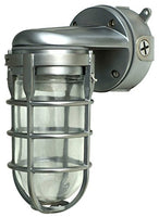 Woods L1707SV Traditional 150W Incandescent Weather Industrial Light, Wall Mount, Silver