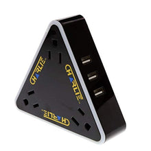 Load image into Gallery viewer, Connect Charlie 12- in-1 Surge Protector &amp; USB Charger (Black)
