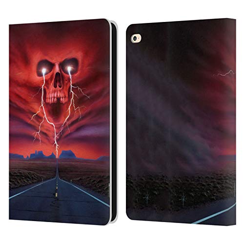 Head Case Designs Officially Licensed Rainer Kalwitz Road of Thunder Skulls Leather Book Wallet Case Cover Compatible with Apple iPad Air 2 (2014)