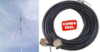 Harvest D130N 25-1300 Mhz Discone Antenna with 25 Ft RG58 Coax with N Connectors