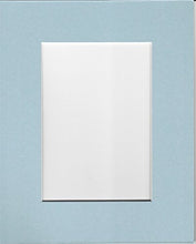 Load image into Gallery viewer, Pack of 5 18x24 Sheer Blue Picture Mats with White Core, for 13x19 Pictures
