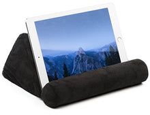 Load image into Gallery viewer, iPad Tablet Stand Pillow Holder - Universal Phone and Tablet Stands and Holders Can Be Used on Bed, Floor, Desk, Lap, Sofa, Couch - Black Color
