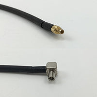 12 inch RG188 MMCX MALE to TS9 ANGLE MALE Pigtail Jumper RF coaxial cable 50ohm Quick USA Shipping