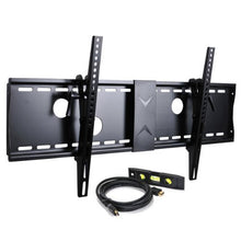 Load image into Gallery viewer, VideoSecu Tilt Flat Screen TV Wall Mount Bracket for 37&quot; 40&quot; 42&quot; 46&quot; 47&quot; 50&quot; 52&quot; 55&quot; 58&quot; 60&quot; 62&quot; 63&quot; 65&quot; 70&quot; 75&quot; LCD LED Max VESA 700x400mm with 7 ft HDMI Cable and Bubble Level MN4
