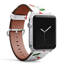 Load image into Gallery viewer, S-Type iWatch Leather Strap Printing Wristbands for Apple Watch 4/3/2/1 Sport Series (38mm) - Map Shape and Map of Italy
