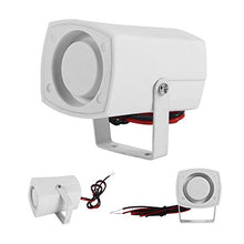 Load image into Gallery viewer, Fdit Electronic Wired Alarm Siren Horn Mini Loud Siren Horn for Security System Alarm System with Support 110dB DC 12V
