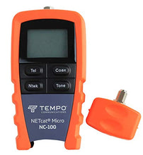 Load image into Gallery viewer, Tempo Communications NC-100 Professional Wiring Tester - Test Twisted Pair (STP/UTP) and Coaxial Cables (Latest Model)
