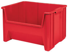 Load image into Gallery viewer, Akro-Mils 13018 Stack-N-Store Heavy Duty Stackable Open Front Plastic Storage Container Bin, (17-1/2-Inch x 16-1/2-Inch x 12-1/2-Inch), Red, (2-Pack)
