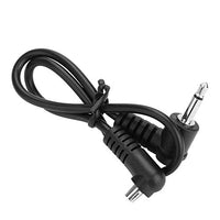 Acouto 3.5mm Jack Plug Flash Sync Cable Cord with Screw Lock to Male Flash PC