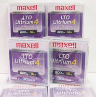 Maxell 183906 10-Pack LTO Ultrium 4 Tape Cartridge LTO-4 800GB (Native) / 1.6TB 120 Transfer Rate