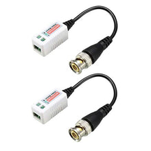 Load image into Gallery viewer, uxcell Video Balun Transceiver CCTV Camera Passive BNC Connector CAT5 UTP 1 Channel Passive 1 Pair
