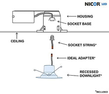 Load image into Gallery viewer, NICOR Lighting DCR561081203KWH LED Downlights, White
