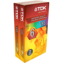 Load image into Gallery viewer, TDK 2-Pack VHS Tapes (ST120XPS2)
