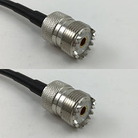 12 inch RG188 SO239 UHF Female to SO239 UHF Female Pigtail Jumper RF coaxial cable 50ohm Quick USA Shipping