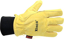Load image into Gallery viewer, Kinco Lined Heavy Duty Premium Grain &amp; Suede Pigskin Driver With Knit Wrist
