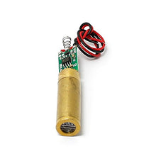 Load image into Gallery viewer, Diode Lasers 3.0-3.7V 532nm 20mW Green Laser Cross Module w/Cable &amp; Brass Housing
