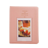 Emovendo Cute Fujifilm Instax Mini Portable Photo Album for 2.3 x 3.5 inch Photos 64 Pockets (Pink)