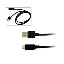 Load image into Gallery viewer, Blu V0030UU Cell Phone USB Cable Type-C to USB-A Black 3FT Data Cable
