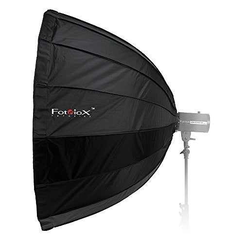 Fotodiox EZ-Pro Deep Parabolic Softbox 48in (120cm) - Quick Collapsible Softbox with Norman 900 Speedring for Norman 900, Norman LH and Compatible