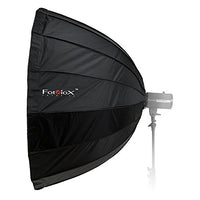 Fotodiox EZ-Pro Deep Parabolic Softbox 48in (120cm) - Quick Collapsible Softbox with Broncolor Speedring for Bronocolor (Pulso, Primo, and Unilite), Flashman, and Compatible