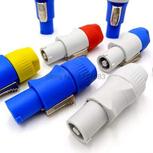 Load image into Gallery viewer, Davitu Connectors - The stage display LED power connector nac3 3pin audio plug connectors - (Color: white plug, Pins: Red cap)
