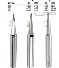 Load image into Gallery viewer, Weller, Screwdriver, Single Flat, Conical Tips, Tip Nozzle for SP40L, SP40N, WLC100, WP25, WP40, WP30 WP35, Tinned with Lead Free alloy, (ST-3, TS-5, ST-7) One of Each
