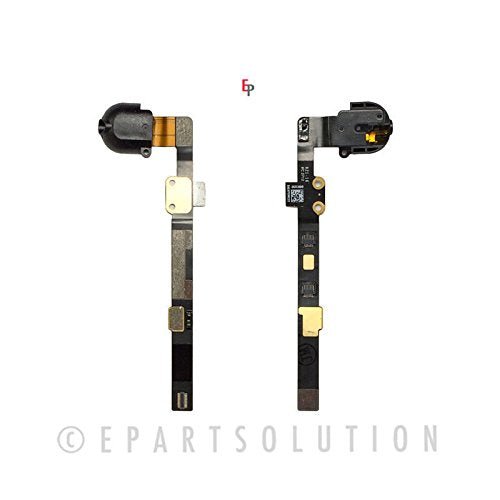 ePartSolution Headphone Jack Audio Jack Flex Cable Replacement for iPad Mini 2 A1489 A1490 | iPad Mini 3 A1599 A1600 USA (Black)