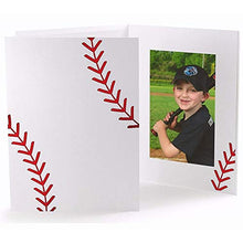 Load image into Gallery viewer, Baseball Stitching Cardboard Photo Folder for 4x6 Prints Our Price is for 50 Units - 4x6
