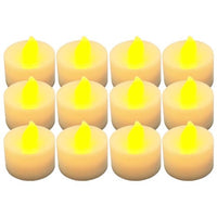 Generic Yellow Light Flash Flameless LED Tea Candle For Christmas Wedding Dinner Pack of 12