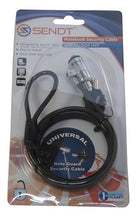 Load image into Gallery viewer, Sendt Black Notebook/Laptop Keyed Lock Security Cable

