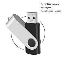 Load image into Gallery viewer, Enfain 8GB USB Flash Drive Bulk Memory Stick Swivel Thumb Drives, to Share Photo Video with Family and Friends (Multi Color 10 Pack)
