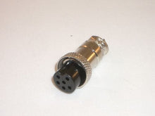 Load image into Gallery viewer, OPEK C-6 6 PIN FEMALE METAL MICROPHONE MIC CONNECTOR PLUG
