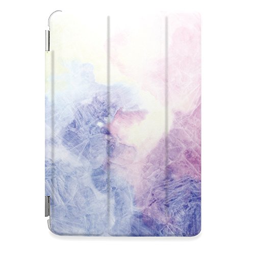 CasesByLorraine Apple iPad Air 2 Case, Pastel Color Purple Paint Stylish Smart Cover for iPad Air 2 with auto Sleep & Wake Function - X20