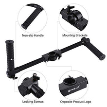 Load image into Gallery viewer, PULUZ Aluminum Dual Grip Gimbal Handle Extended Bracket Stabilizer for 1.3 inch/3.3cm Camera Gimbal
