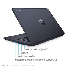 Load image into Gallery viewer, HP Chromebook 14-inch Laptop with 180-Degree -Hinge, Touchscreen Display, AMD Dual-Core A4-9120 Processor, 4 GB SDRAM, 32 GB eMMC Storage, Chrome OS (14-db0090nr, Ink Blue)

