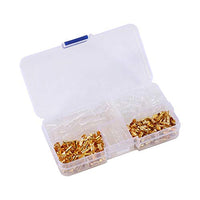 Brass Bullet box kit 3.5mm Connector Terminal Male & Female with Insulated Covers, Pack of 120(Set of 60)