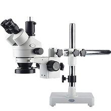 Load image into Gallery viewer, KOPPACE Trinocular Stereo Zoom Microscope,7-45X Magnification,Mobile Phone Repair Microscope,144 LED Ring Light
