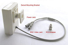 Load image into Gallery viewer, B/W 1/2&quot; CCD Hard Wired Camera in Motion Detector PIR Housing with Swivel Mounting Bracket
