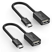 Load image into Gallery viewer, UGREEN Micro USB to USB, Micro USB 2.0 OTG Cable 2 Pack On The Go Adapter Micro USB Male to USB Female for Samsung S7 S6 Edge S4 S3, LG G4, DJI Spark Mavic Remote Controller, Android Tablets (Black)
