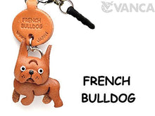 Load image into Gallery viewer, French Bulldog Leather Dog Earphone Jack Accessory/Dust Plug/Ear Cap/Ear Jack Vanca Made In Japan #47
