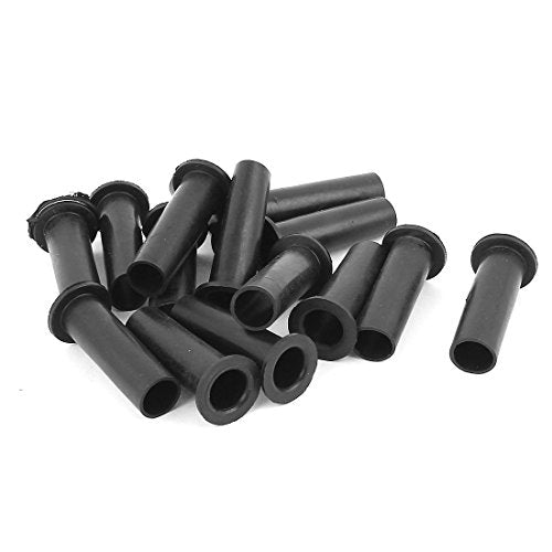 Aexit 15 Pcs Wiring & Connecting Rubber Strain Relief Cord Boot Protector Cable Sleeve Hose Heat-Shrink Tubing 54mm Long