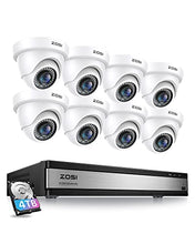 Load image into Gallery viewer, ZOSI H.265+ 1080p 16 Channel Security Camera System,16 Channel CCTV DVR with Hard Drive 4TB and 8 x 1080p Indoor Outdoor Dome Camera, 80ft Night Vision, 105 View Angle, Remote Control, Alert Push
