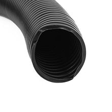 Load image into Gallery viewer, Aexit Black 42mm Cord Management x 35mm Flexible Split Corrugated Tubing Wire Cable Conduit Tube Cable Sleeves Pipe 9.8Ft
