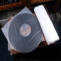 FASTROHY 50PC Anti Static Clear Plastic Cover Premium Inner Sleeves for 12'' LP LD Vinyl Record Outer Sleeves