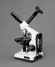 Load image into Gallery viewer, Vision Scientific VME0015-CXT-100-LD-DG3.0-E2 Dual View Compound Microscope, 10x WF &amp; 20x WF Eyepieces, 40x2000x Magnification, LED Illumination, 1.25 NA Abbe Condenser,3.0MP Digital Eyepiece Camera

